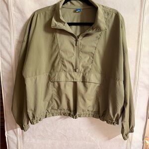 Old Navy Olive Green Half-Zip Long Sleeve Pullover